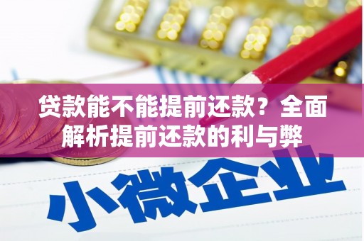 珙县贷款能不能提前还款？全面解析提前还款的利与弊