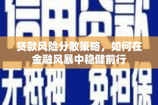 珙县贷款风险分散策略，如何在金融风暴中稳健前行
