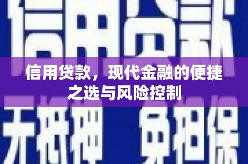 珙县信用贷款，现代金融的便捷之选与风险控制