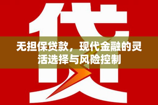 珙县无担保贷款，现代金融的灵活选择与风险控制