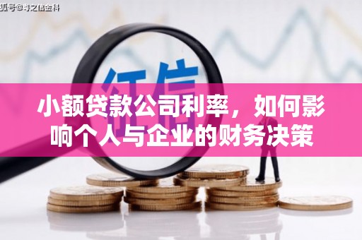 珙县小额贷款公司利率，如何影响个人与企业的财务决策