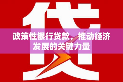 珙县政策性银行贷款，推动经济发展的关键力量