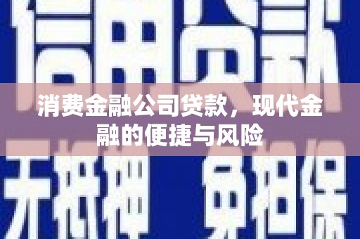 珙县消费金融公司贷款，现代金融的便捷与风险