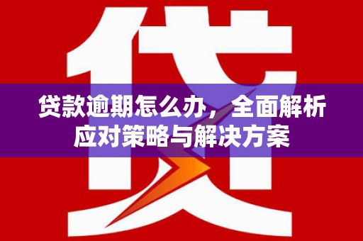 珙县贷款逾期怎么办，全面解析应对策略与解决方案